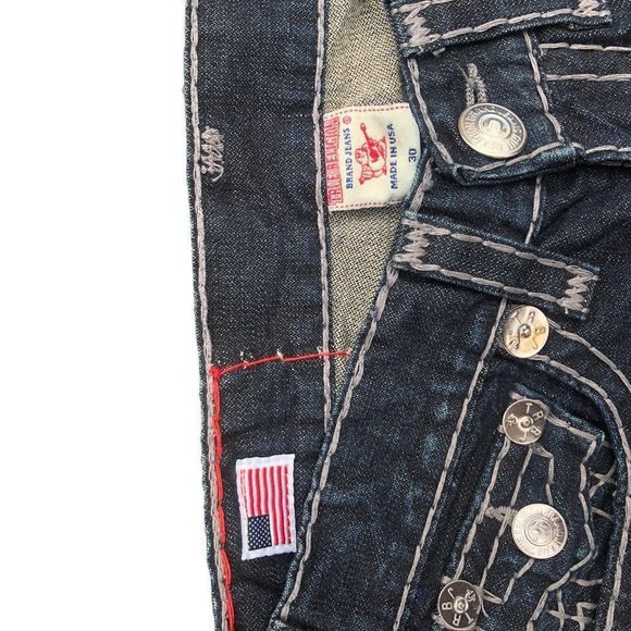 True Religion Jeans Size 30 BILLY SUPER T RARE STITCH - Picture 5 of 8